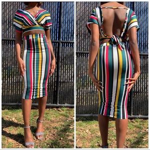 Color Two piece skirt and shirt